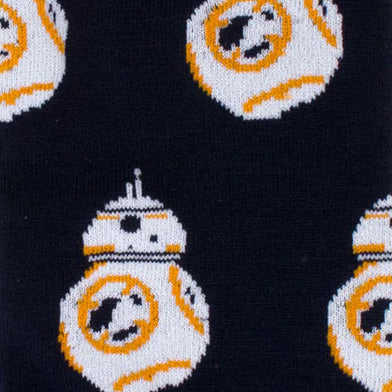 Star Wars BB-8 Navy Dress Socks and Rebel Alliance Starbird Crest Lapel Pin Gift Set by Cufflinks.com