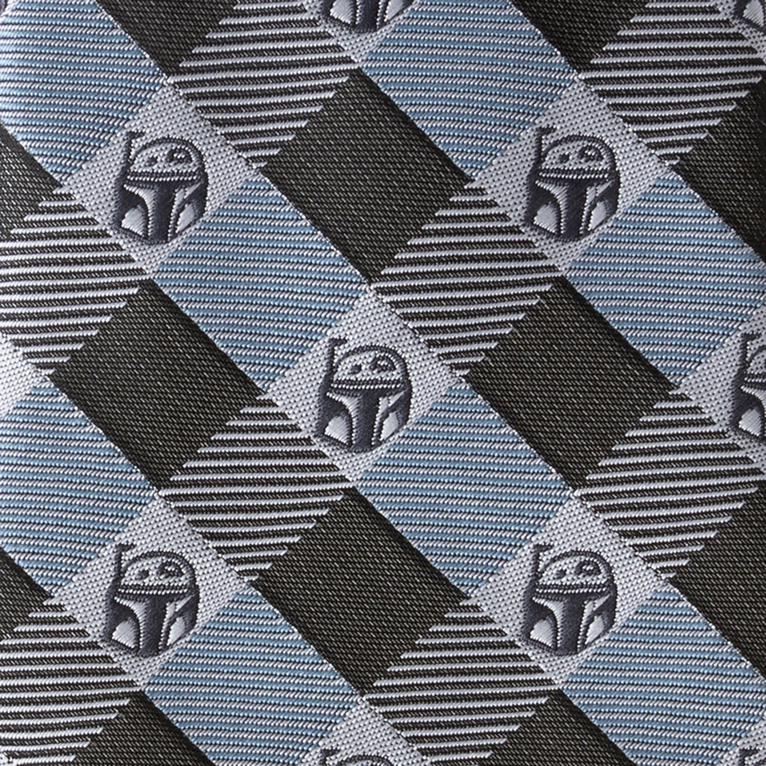 Star Wars Boba Fett Blue and Gray Plaid Tie by Cufflinks.com