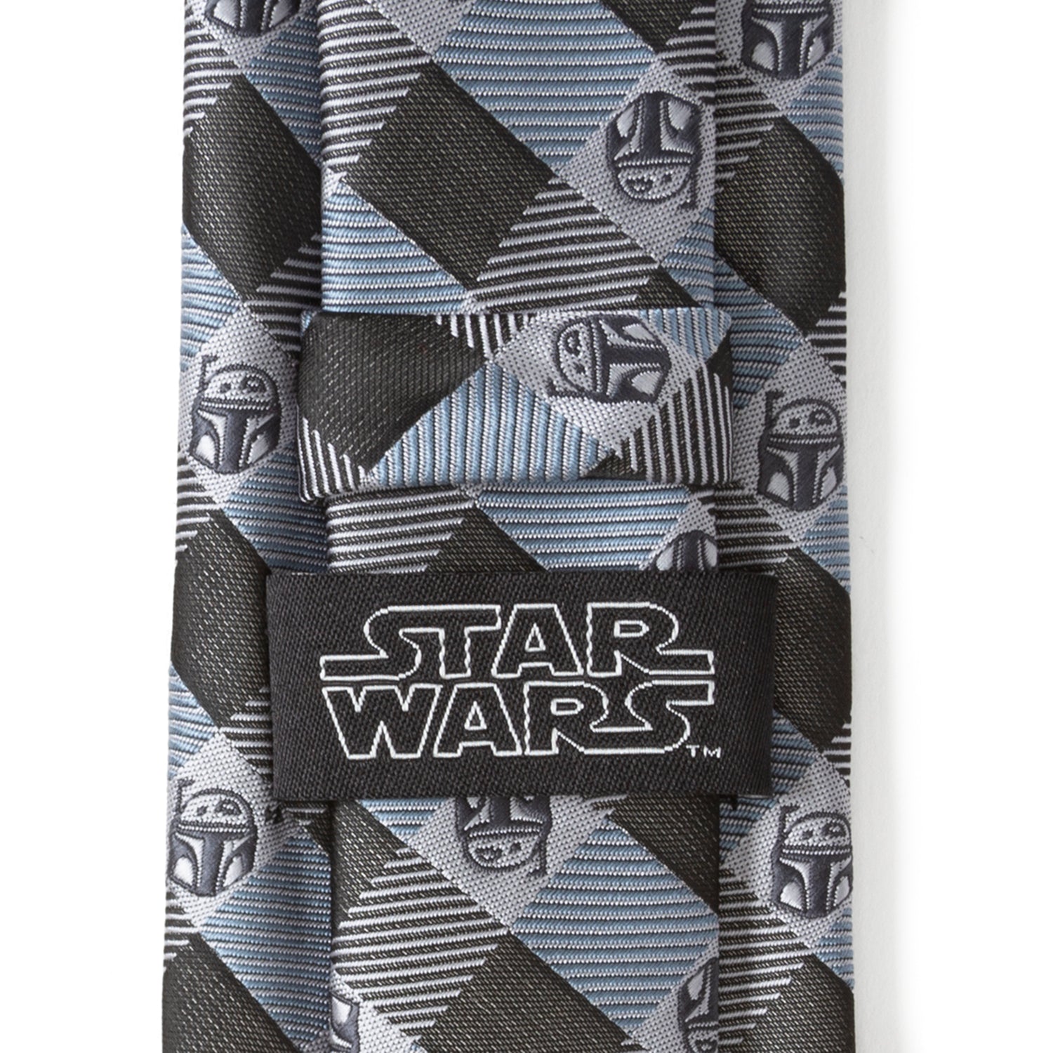Star Wars Boba Fett Blue and Gray Plaid Tie by Cufflinks.com