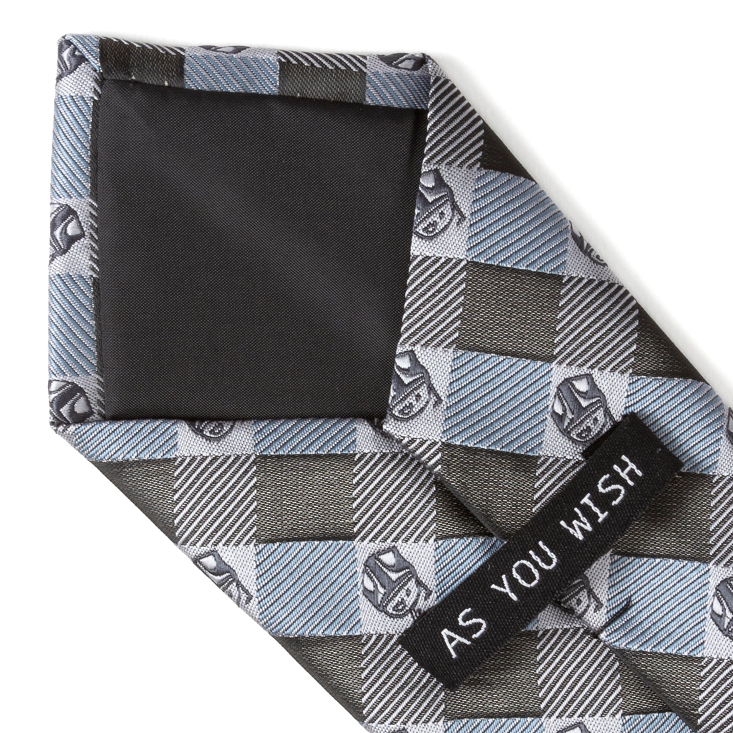 Star Wars Boba Fett Blue and Gray Plaid Tie by Cufflinks.com