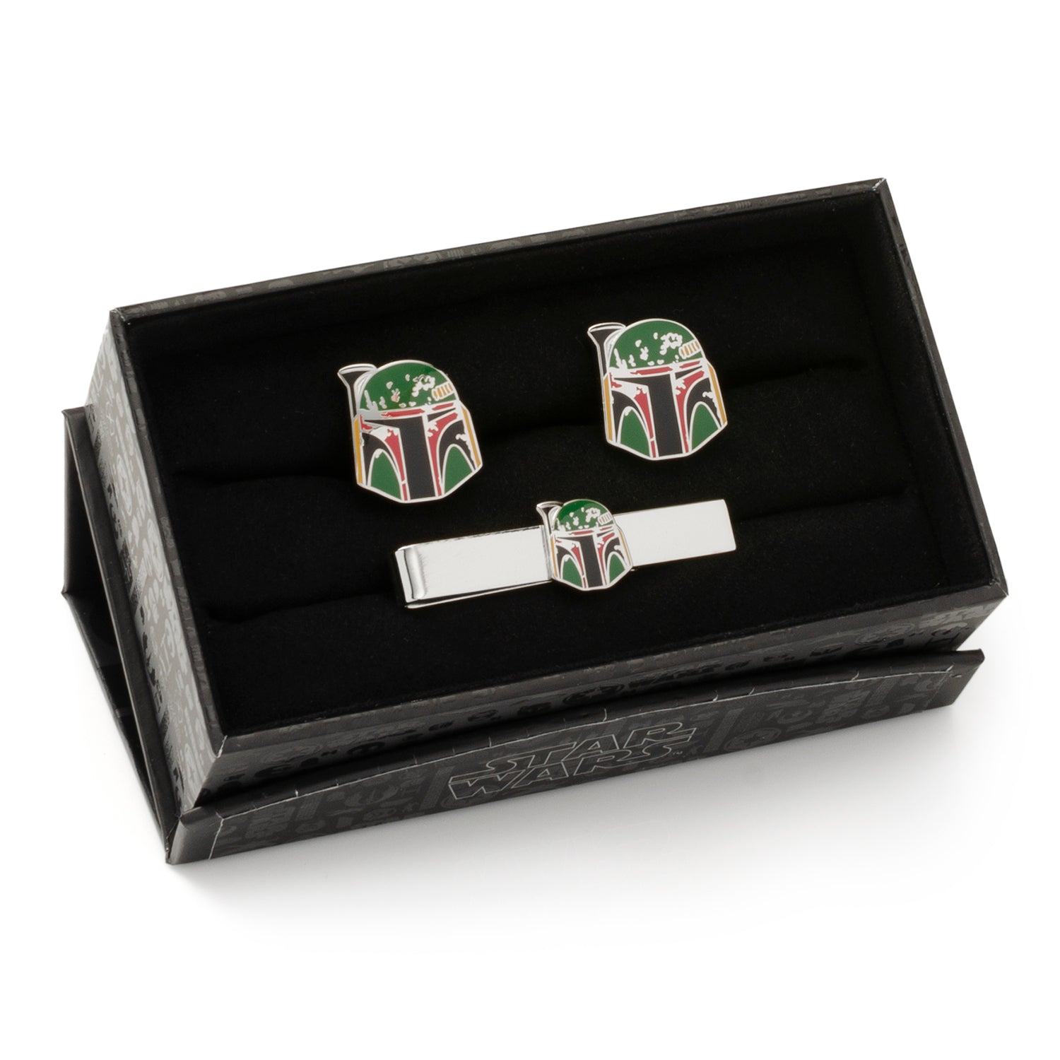 Star Wars Boba Fett Cufflinks and Tie Bar Gift Set