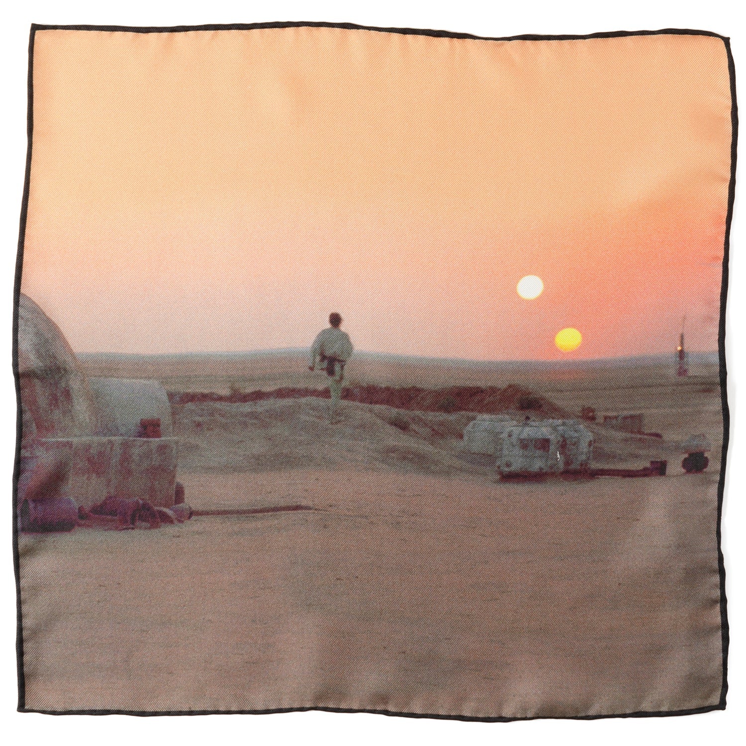Star Wars Tatooine Binary Sunset Pocket Square by Cufflinks.com