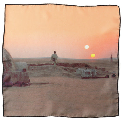 Star Wars Tatooine Binary Sunset Pocket Square by Cufflinks.com
