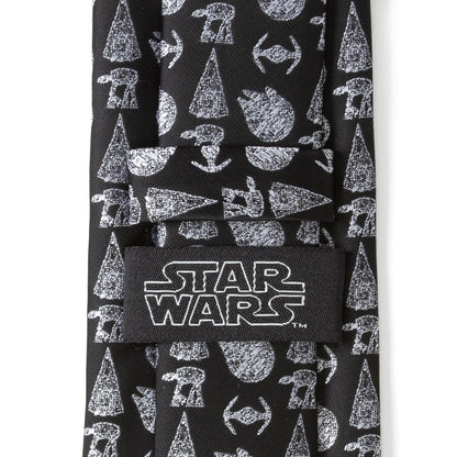 Star Wars Ships Black Tie by Cufflinks.com