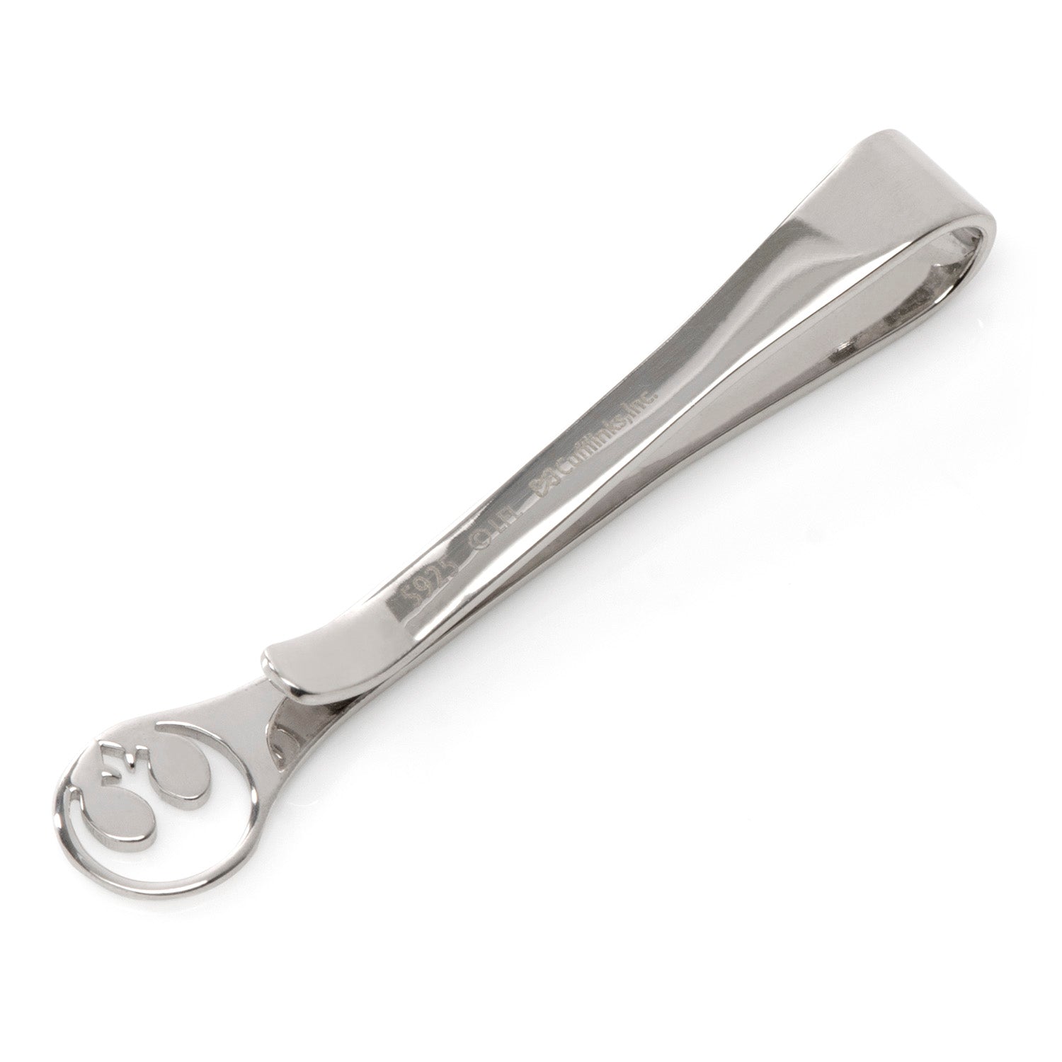 Star Wars Rebel Alliance Crest Cutout Sterling Silver Tie Bar by Cufflinks.com