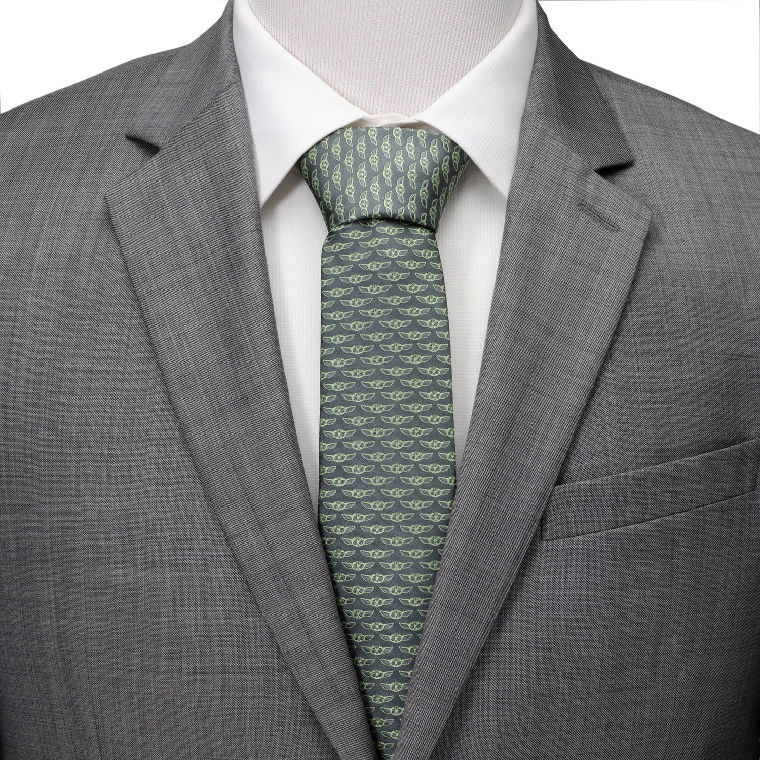 Star Wars Grogu Gray Tie by Cufflinks.com