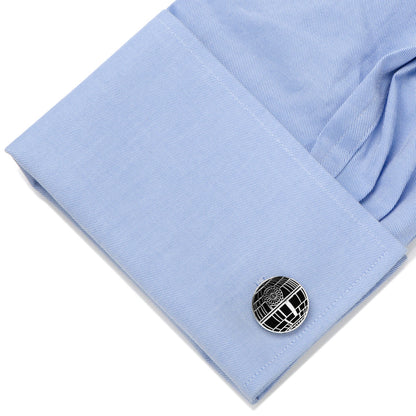 Star Wars Death Star Recessed Matte Cufflinks by Cufflinks.com