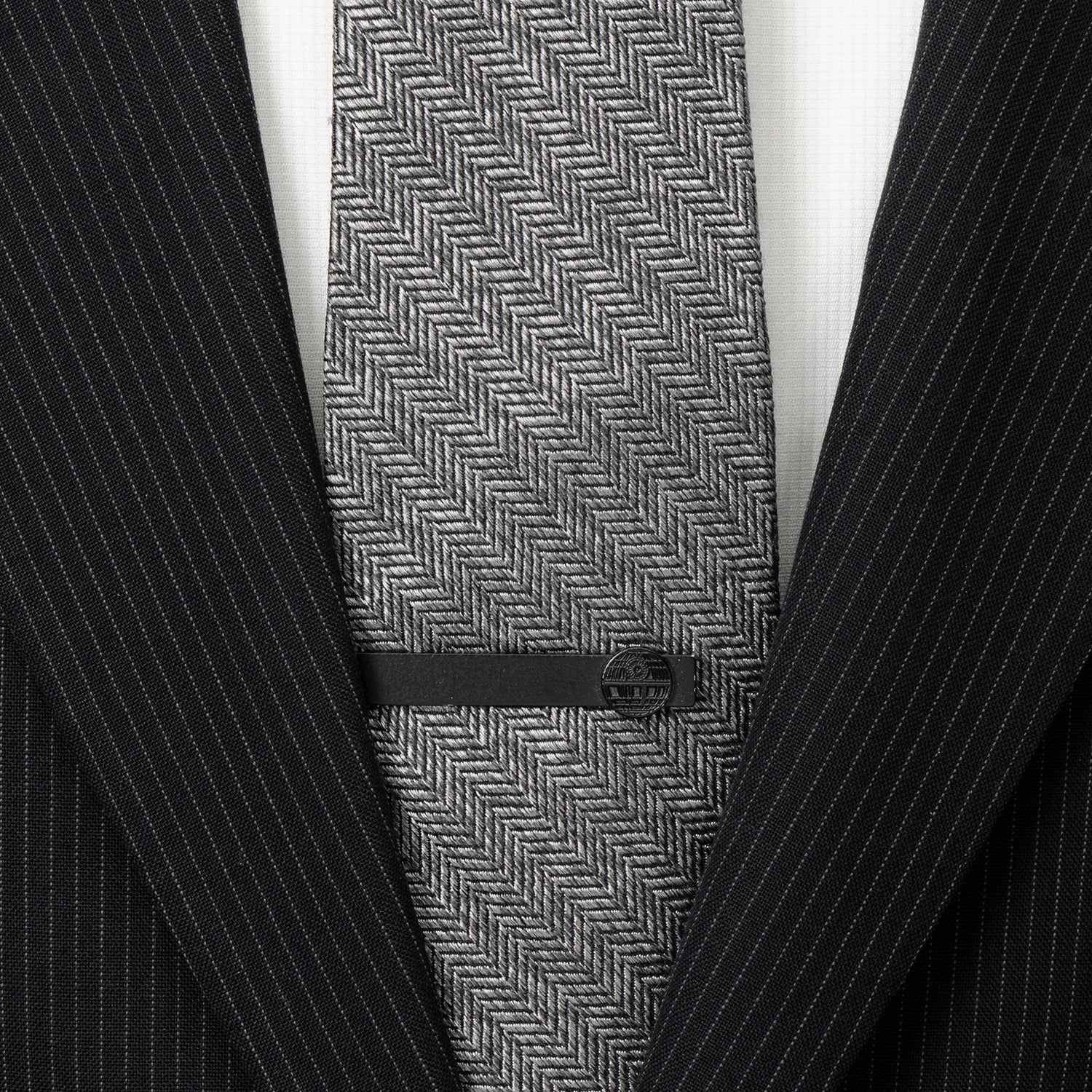 Star Wars Death Star Satin Black Tie Bar by Cufflinks.com