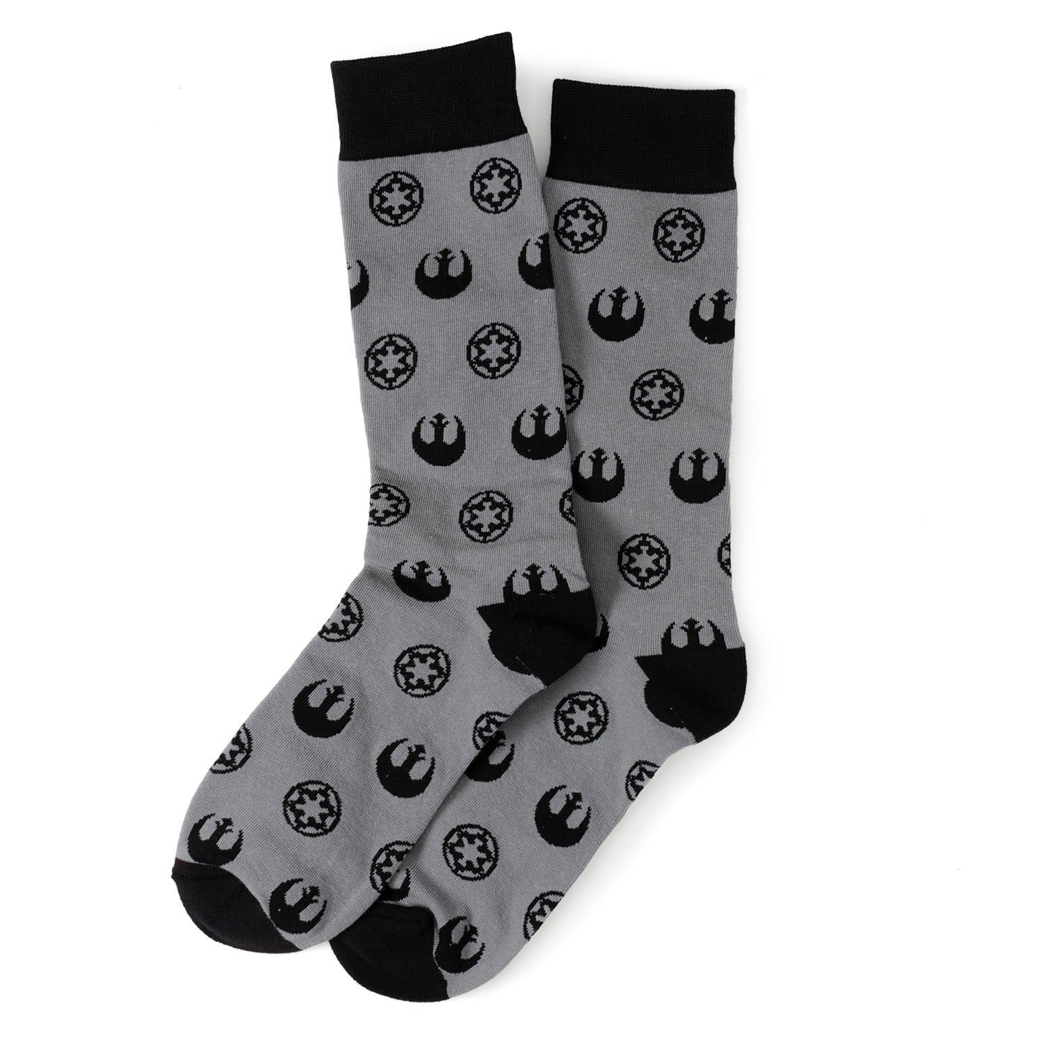 Star Wars Darth Vader Black, White, and Gray Dress Socks and Lapel Pin Gift Set