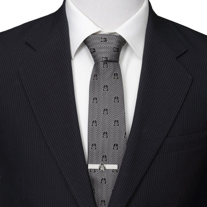 Star Wars Darth Vader Black and Gray Herringbone Tie by Cufflinks.com