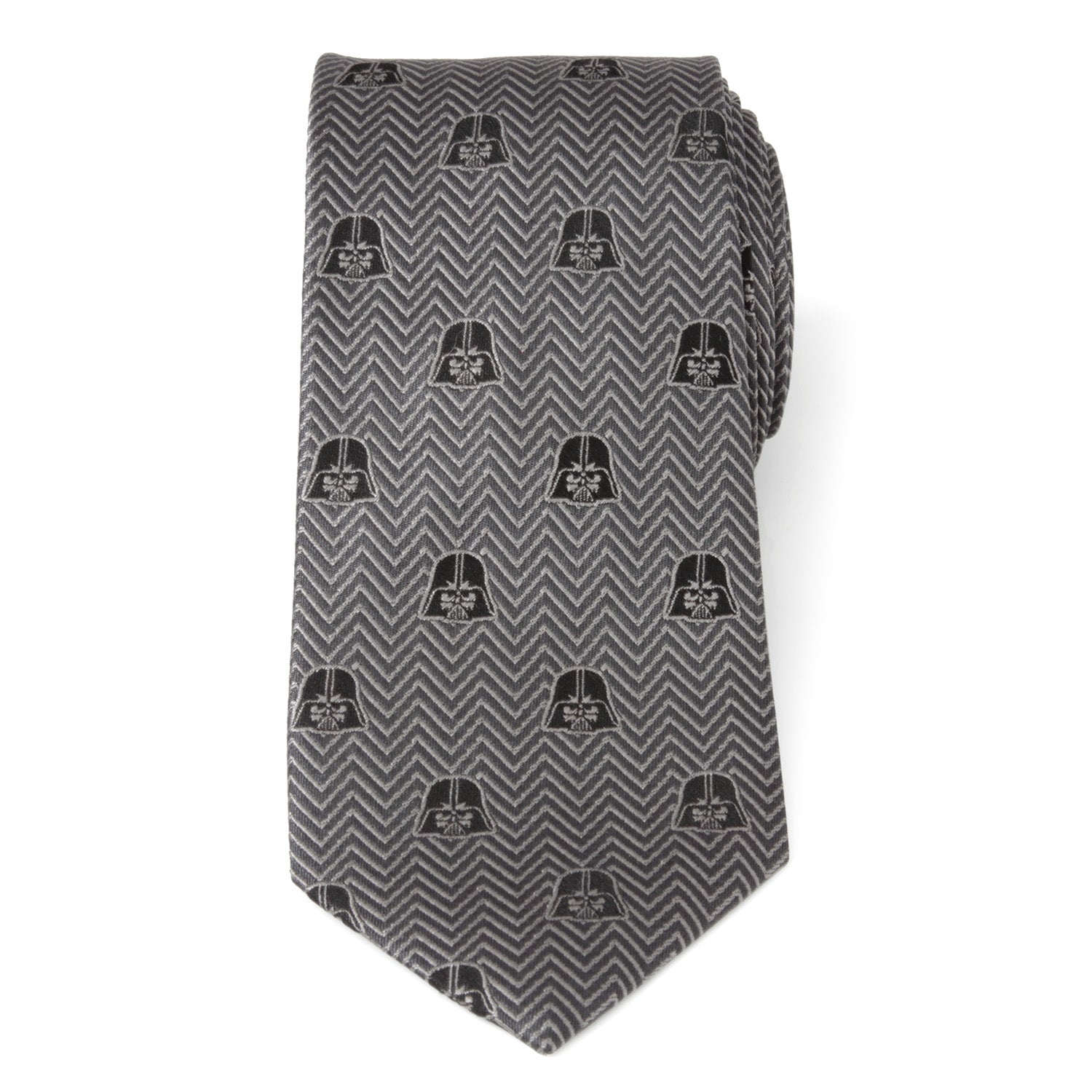 Star Wars Darth Vader Black and Gray Herringbone Tie by Cufflinks.com