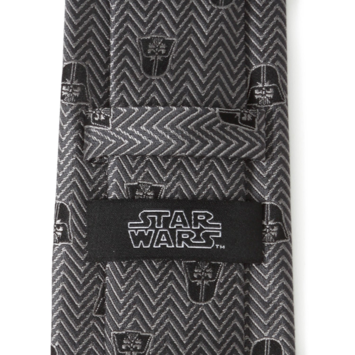 Star Wars Darth Vader Black and Gray Herringbone Tie by Cufflinks.com