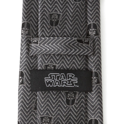 Star Wars Darth Vader Black and Gray Herringbone Tie by Cufflinks.com