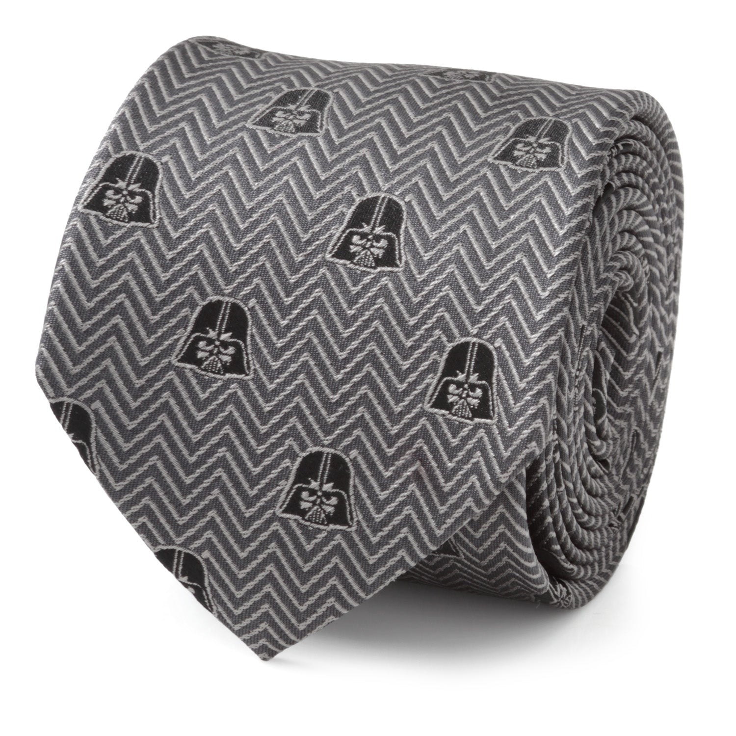 Star Wars Darth Vader Black and Gray Herringbone Tie by Cufflinks.com