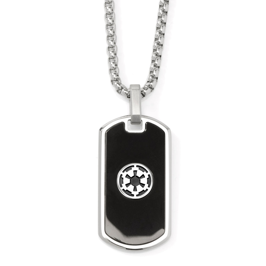 Star Wars Darth Vader Stainless Steel Printed Cufflinks with Empire and Rebel Crest Dog Tags Gift Set