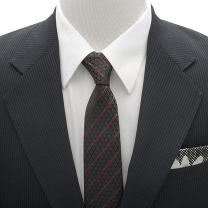 Star Wars Darth Vader LIGHTSABER Black and Red Striped Tie by Cufflinks.com