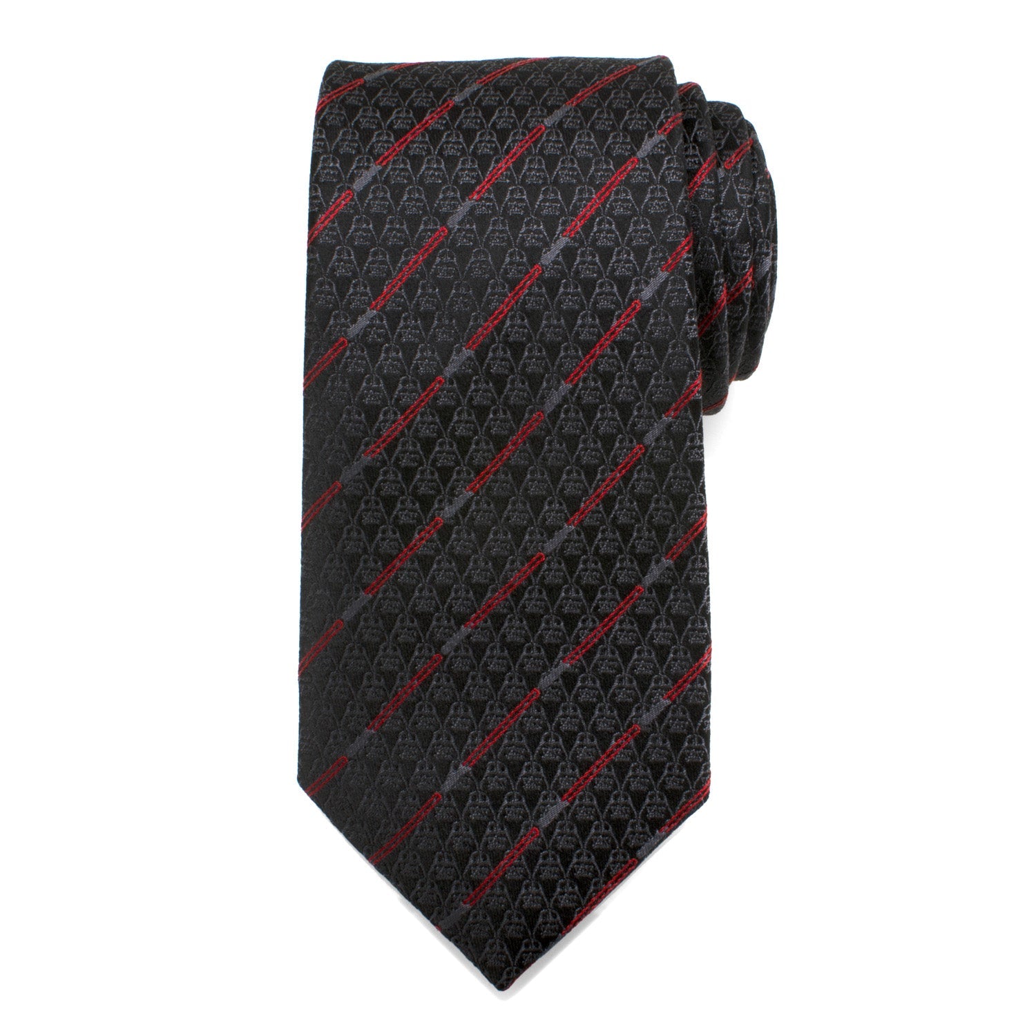 Star Wars Darth Vader LIGHTSABER Black and Red Striped Tie by Cufflinks.com