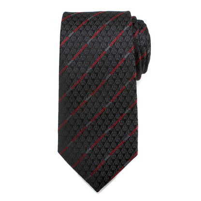 Star Wars Darth Vader LIGHTSABER Black and Red Striped Tie by Cufflinks.com