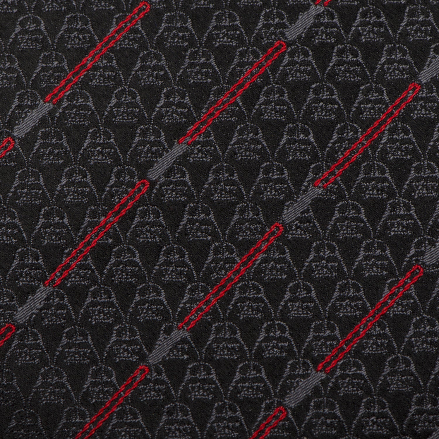 Star Wars Darth Vader LIGHTSABER Black and Red Striped Tie by Cufflinks.com