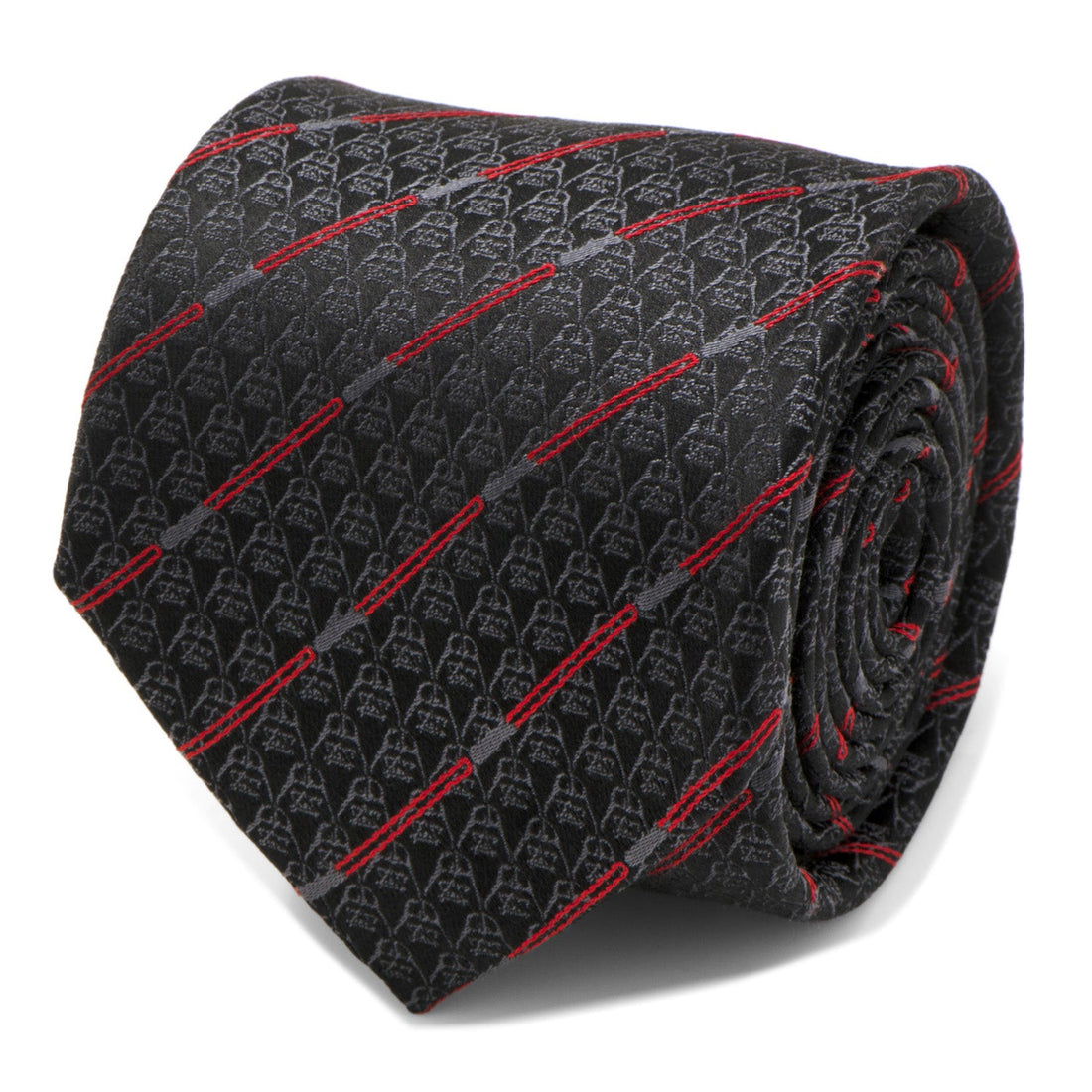 Star Wars Darth Vader LIGHTSABER Black and Red Striped Tie by Cufflinks.com
