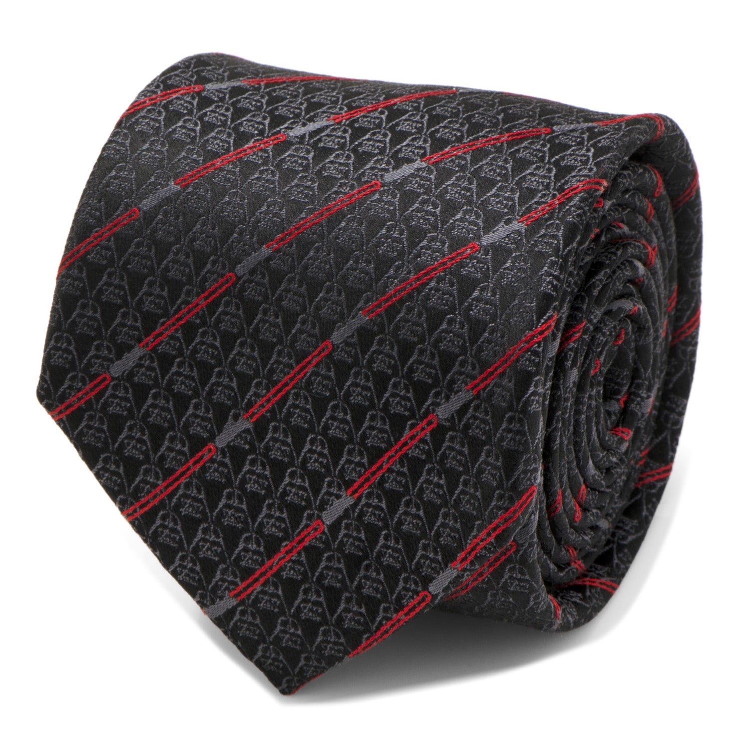 Star Wars Darth Vader LIGHTSABER Black and Red Striped Tie by Cufflinks.com