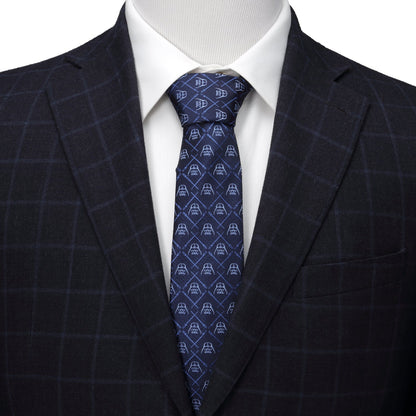 Star Wars Darth Vader and LIGHTSABER Blue Checkered Tie by Cufflinks.com