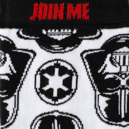 Star Wars Darth Vader White Dress Socks and Lapel Pin Gift Set