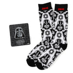 Star Wars Darth Vader White Dress Socks and Lapel Pin Gift Set