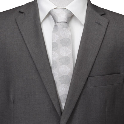 Star Wars Millennium Falcon White and Gray Checkered Tie by Cufflinks.com