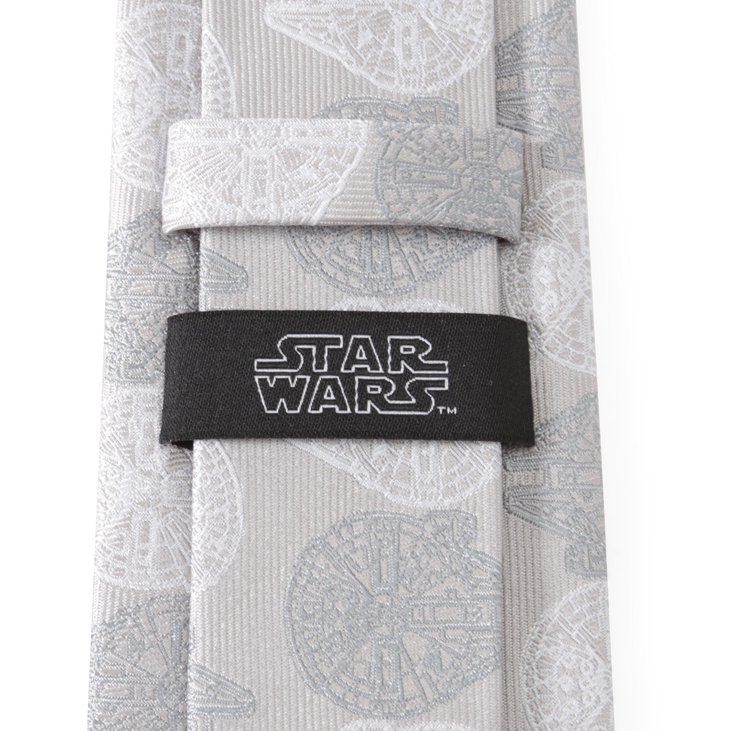Star Wars Millennium Falcon White and Gray Checkered Tie  DestGlow