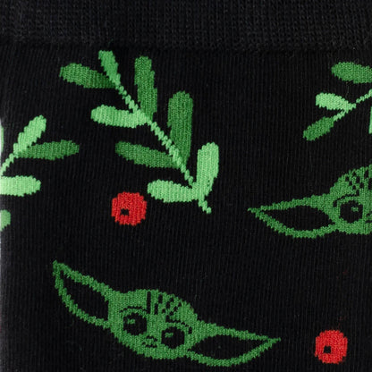 Star Wars Mandalorian Grogu Holiday Dress Socks and Lapel Pin Gift Set by Cufflinks.com