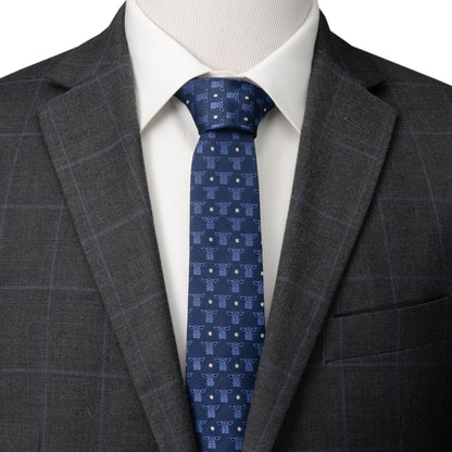 Star Wars Grogu Navy Blue Tie by Cufflinks.com