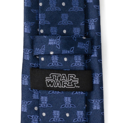 Star Wars Grogu Navy Blue Tie by Cufflinks.com
