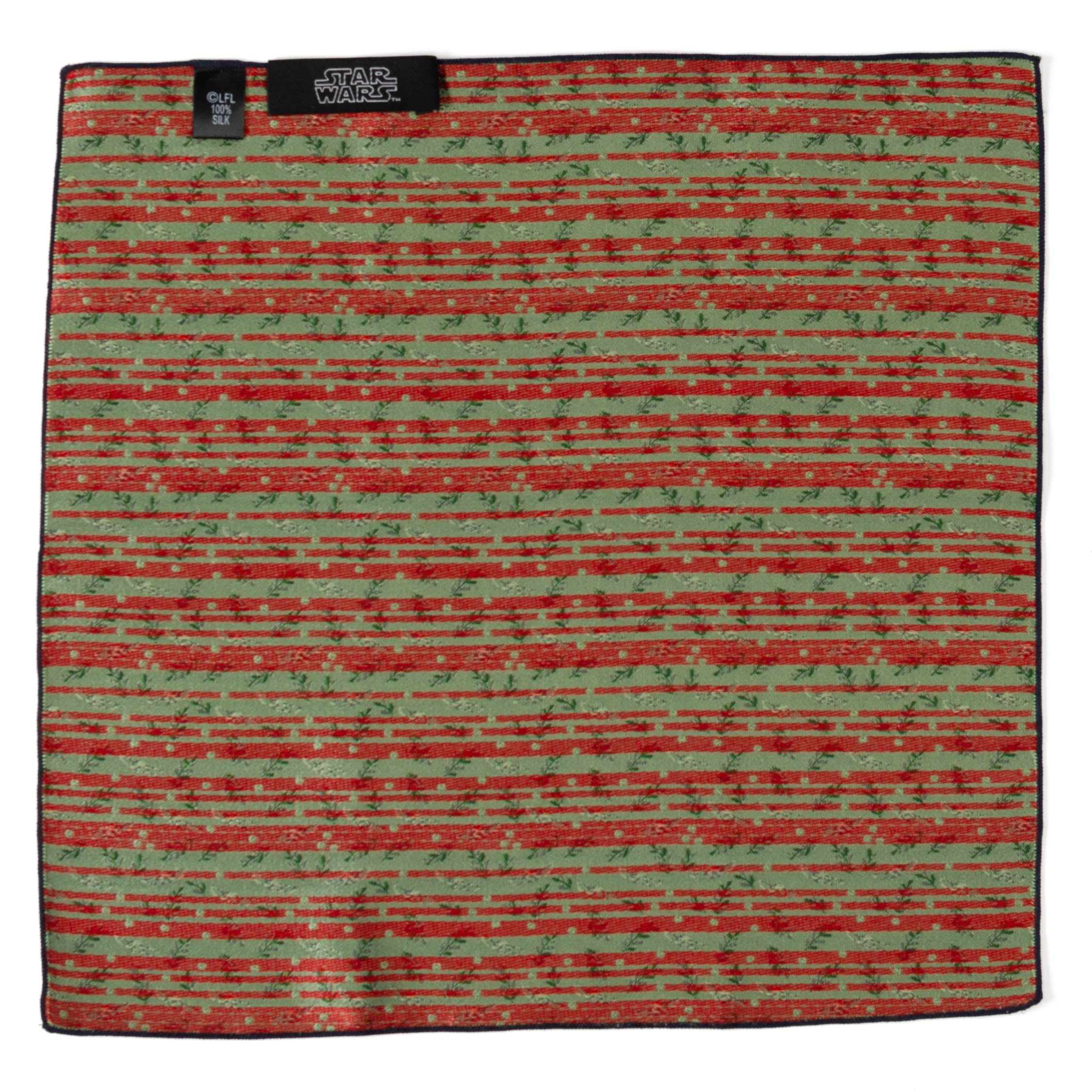 Grogu Holiday Navy Pocket Square by Cufflinks.com