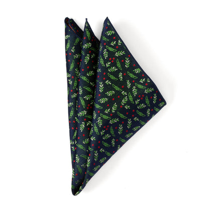 Grogu Holiday Navy Pocket Square by Cufflinks.com