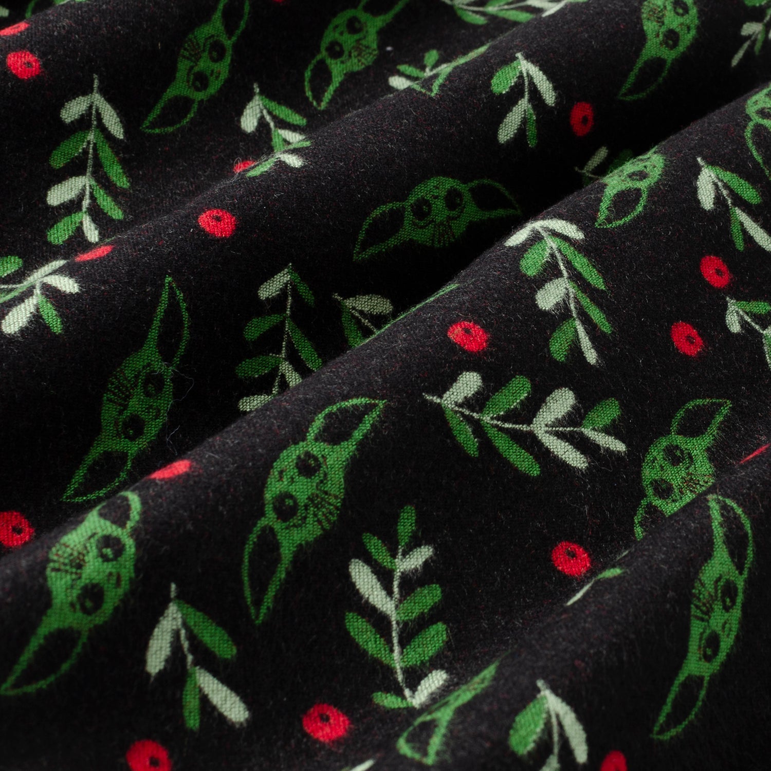 Star Wars Grogu Holiday Black and Green Scarf by Cufflinks.com