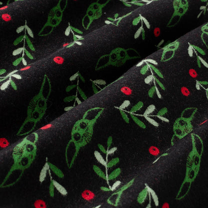 Star Wars Grogu Holiday Black and Green Scarf by Cufflinks.com