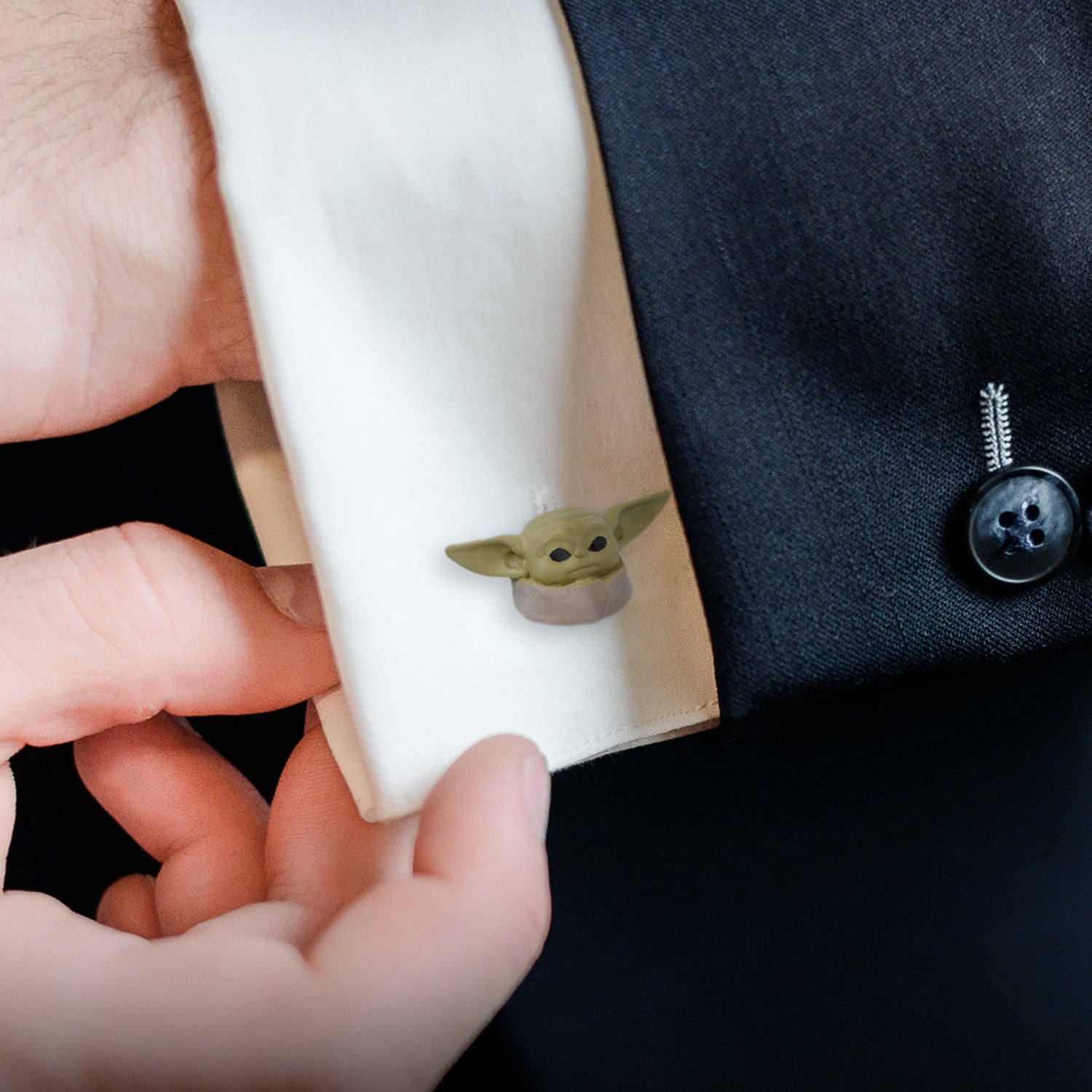 Star Wars Grogu 3D Cufflinks by Cufflinks.com