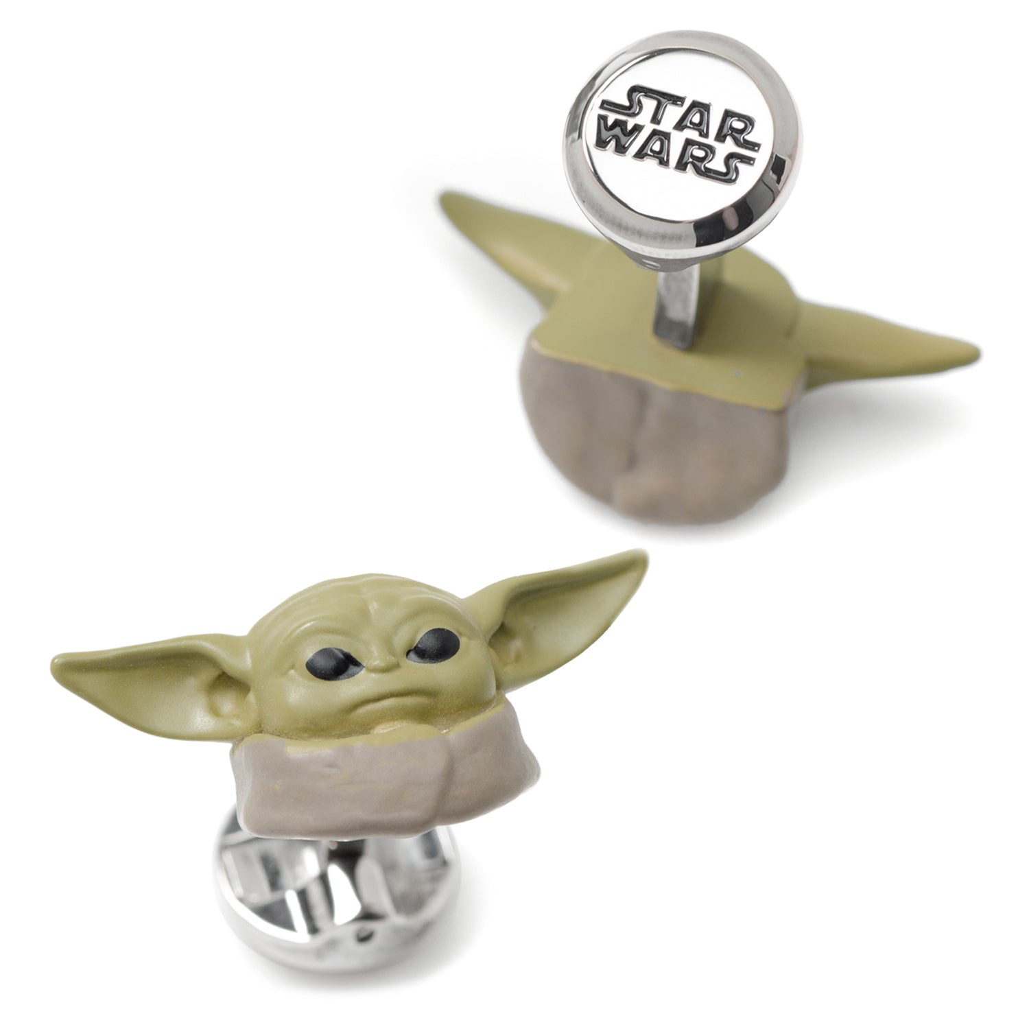 Star Wars Grogu 3D Cufflinks and 5-Stud Set by Cufflinks.com