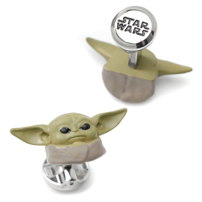 Star Wars Grogu 3D Cufflinks and 5-Stud Set by Cufflinks.com