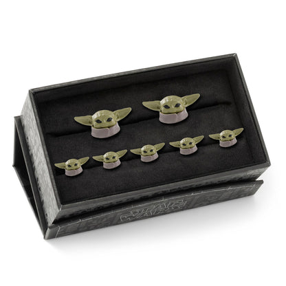 Star Wars Grogu 3D Cufflinks and 5-Stud Set by Cufflinks.com