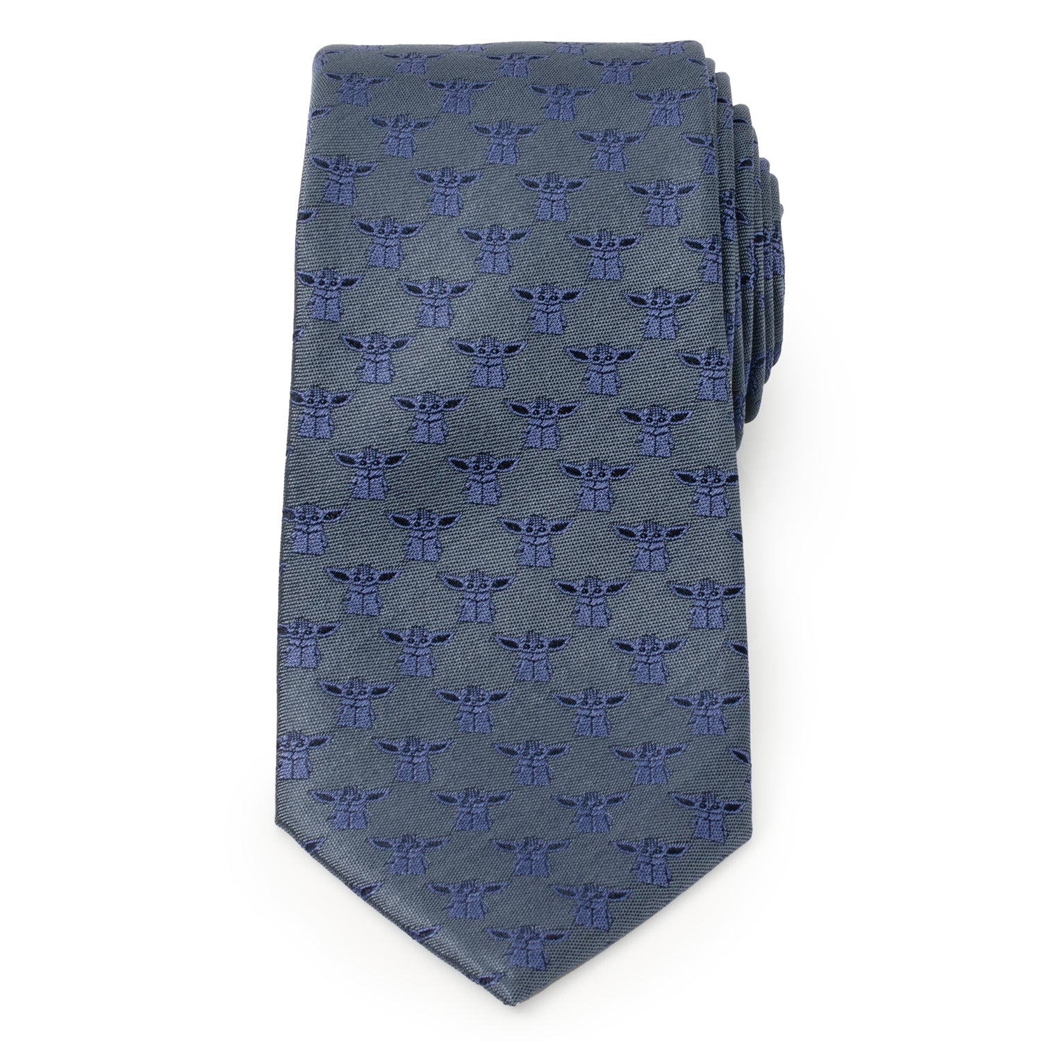 Star Wars Grogu Blue Tonal Tie by Cufflinks.com