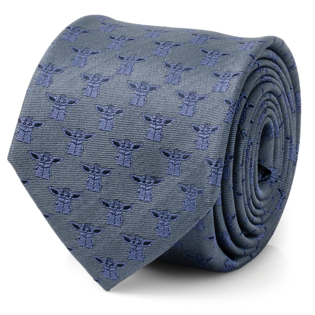 Star Wars Grogu Blue Tonal Tie by Cufflinks.com