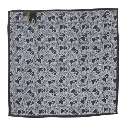 Star Wars Grogu Outline Navy Blue Pocket Square by Cufflinks.com