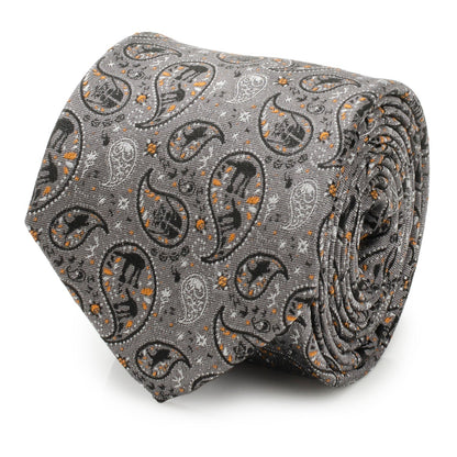 Star Wars Battle of Hoth Paisley Gray Tie 
