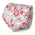 Star Wars Mandalorian and Grogu Gray and Red Holiday Tie by Cufflinks.com