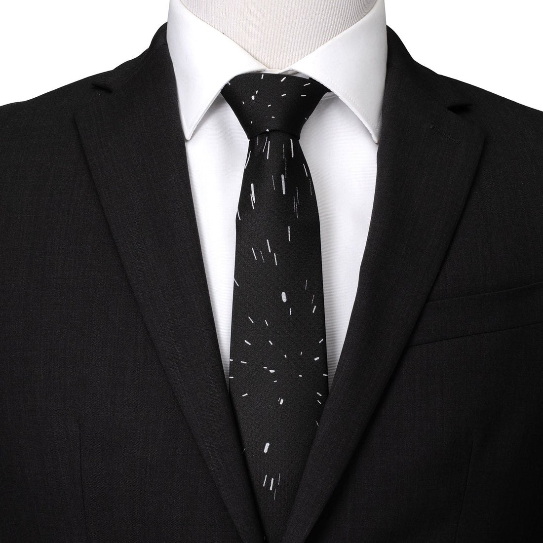 Star Wars Hyperspace Black Tie with Hidden Message  DestGlow