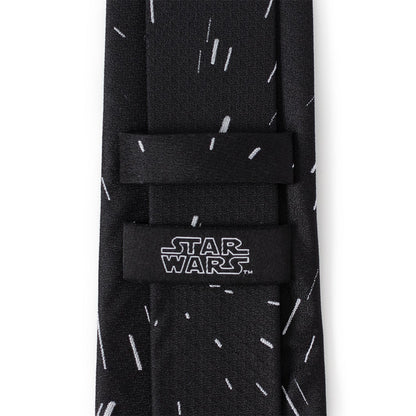 Star Wars Hyperspace Black Tie with Hidden Message by Cufflinks.com