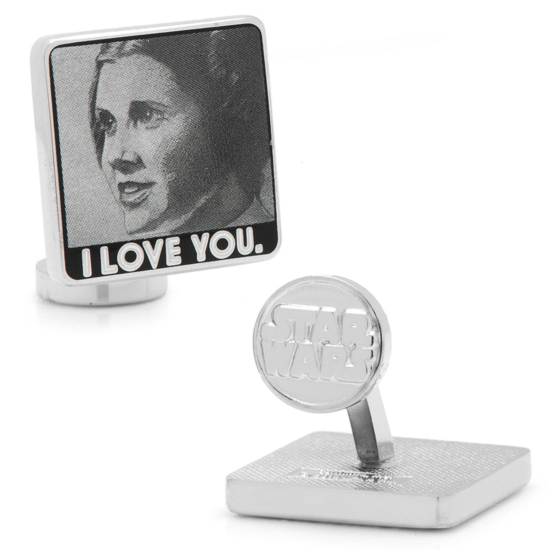 Star Wars Princess Leia and Han Solo "I Love You / I Know" Photo Cufflinks by Cufflinks.com