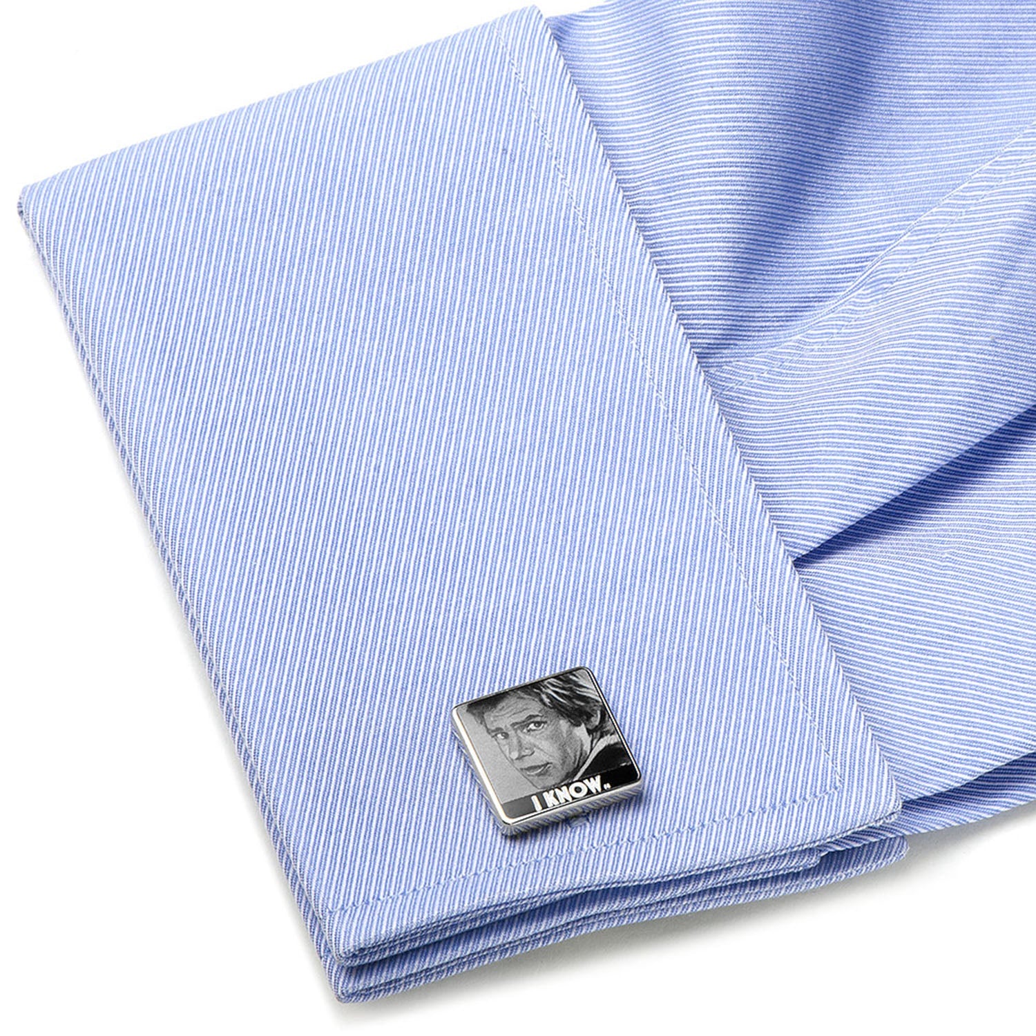 Star Wars Princess Leia and Han Solo "I Love You / I Know" Photo Cufflinks by Cufflinks.com
